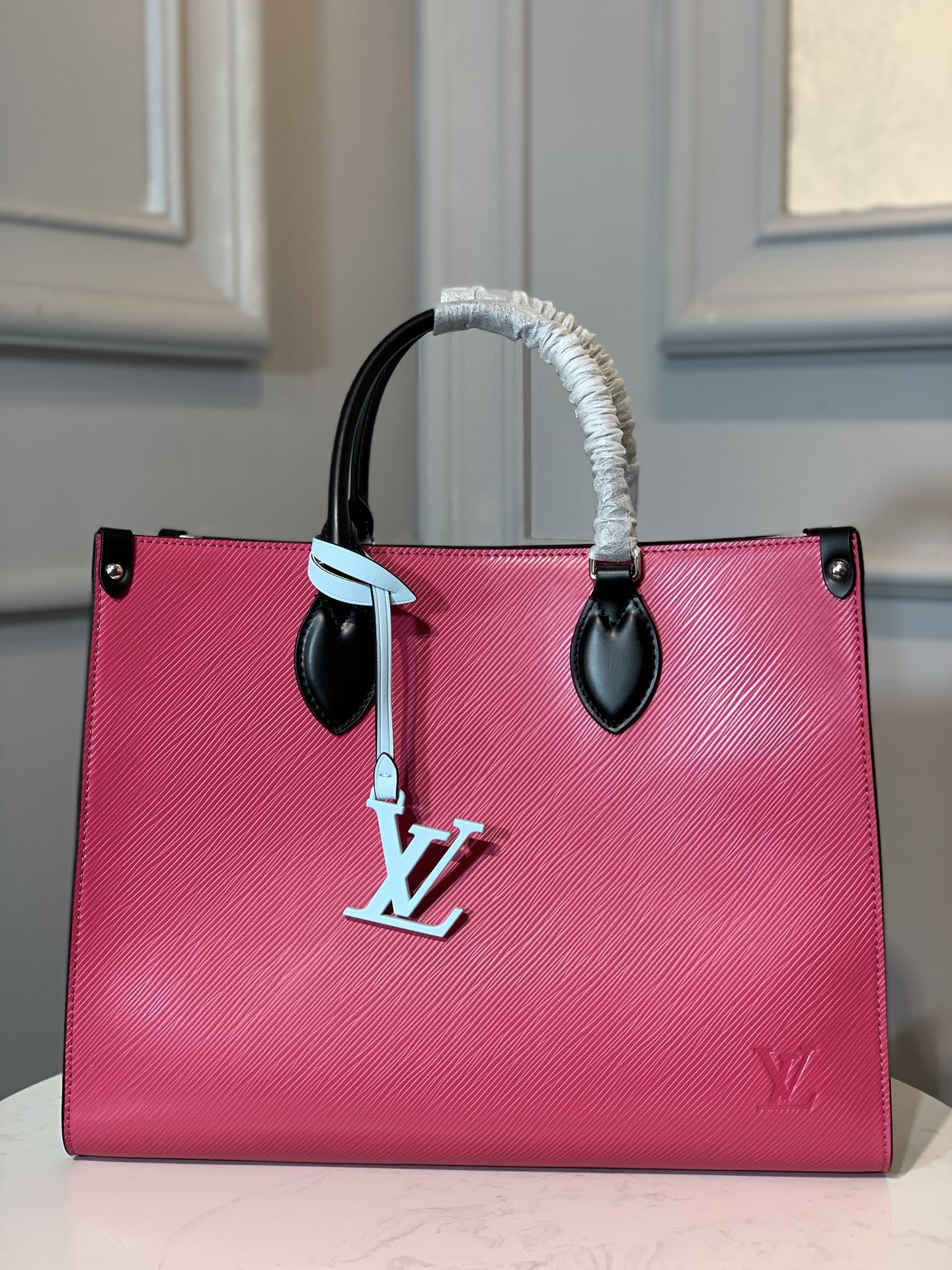 Louis Vuitton LV Onthego Bags Handbags Black Red White Printing Epi Mini M56080