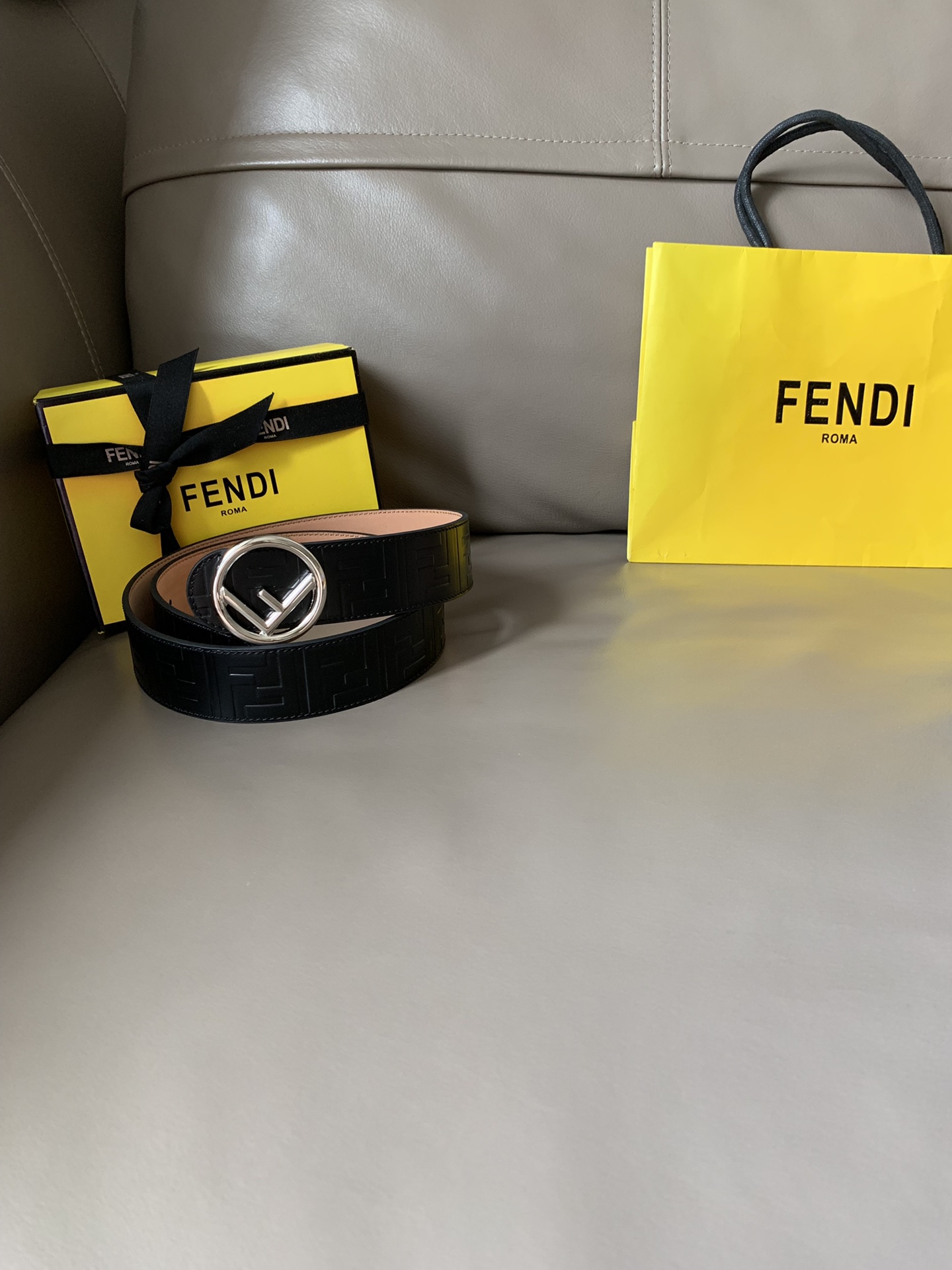 FENDI芬迪专柜同款高端休闲腰带宽