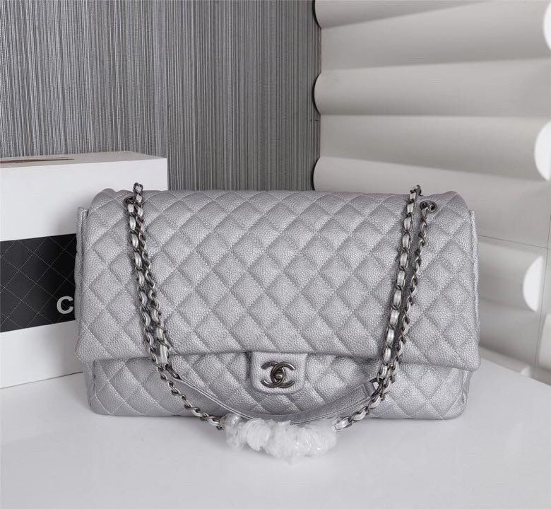 Elegant Leather Shoulder Bag with Silver Hardware - Multiple Colors Available