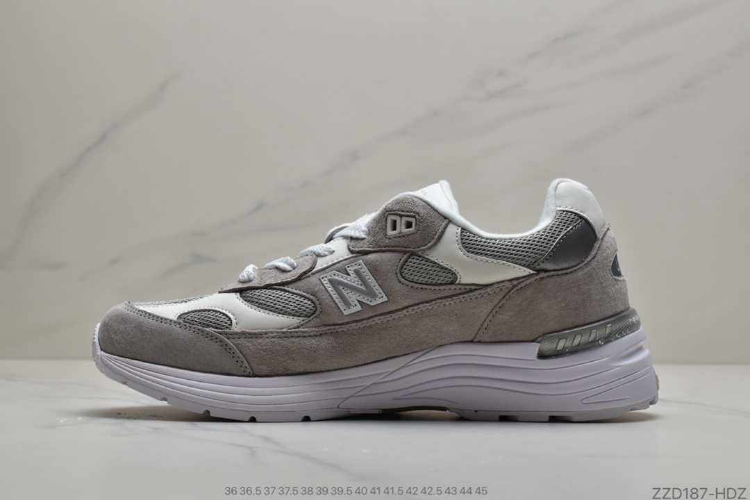 250 公司级 NB新百伦New Balance Made in USA M992系列美产血统经典复古休闲运动百搭老爹跑步鞋“浅灰白银灰”M992NC