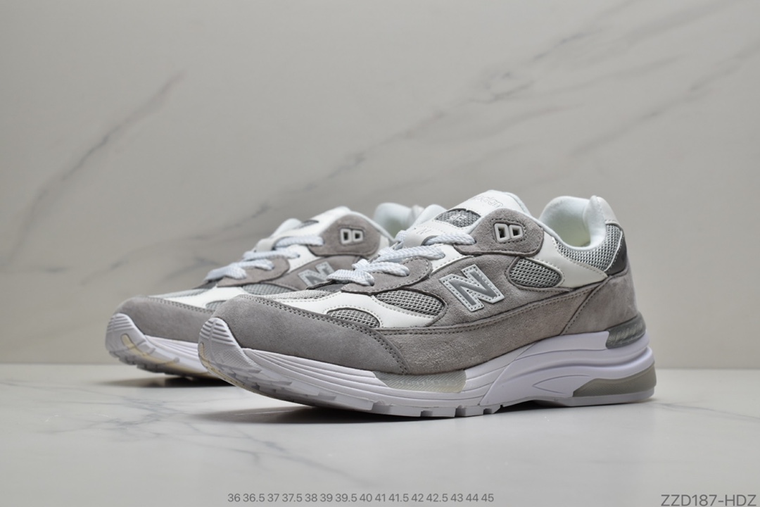 250 公司级 NB新百伦New Balance Made in USA M992系列美产血统经典复古休闲运动百搭老爹跑步鞋“浅灰白银灰”M992NC