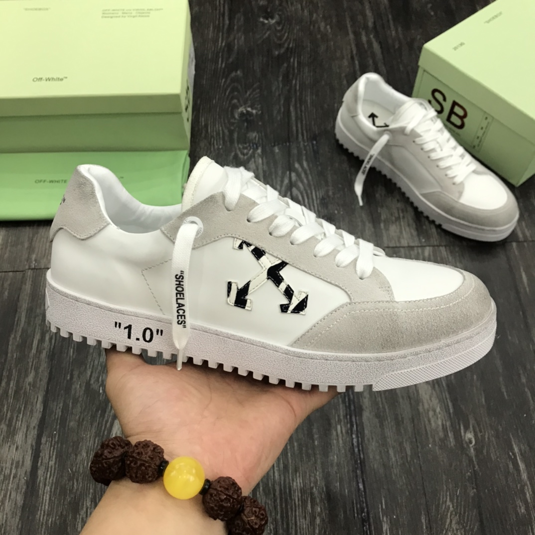 P180 [OFF] OFF WHITE OW FW cinturón amarillo flecha blanca zapatos de marea negro de alta en Europa