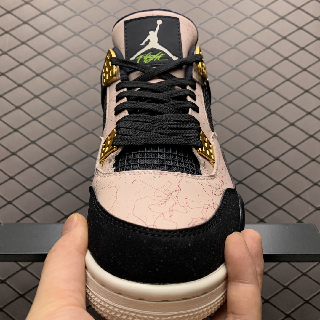 190  Air Jordan 4 ” Silt Red ” AJ4乔4 大理石花纹 黑粉 AQ9129-601