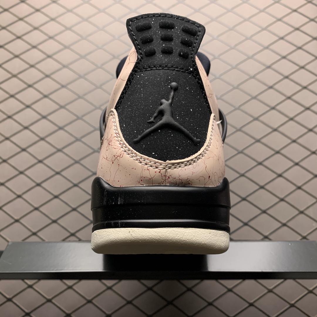 190  Air Jordan 4 ” Silt Red ” AJ4乔4 大理石花纹 黑粉 AQ9129-601