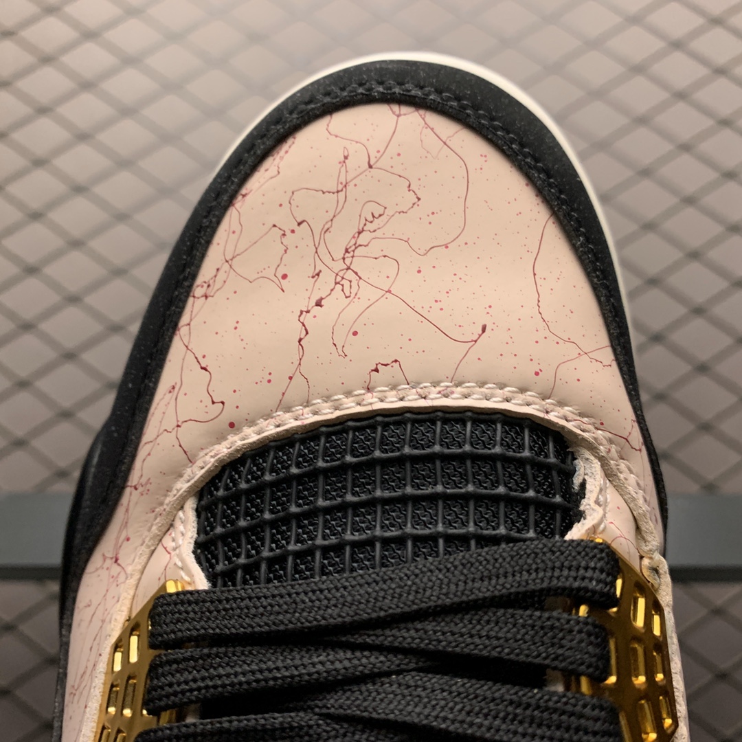 190  Air Jordan 4 ” Silt Red ” AJ4乔4 大理石花纹 黑粉 AQ9129-601