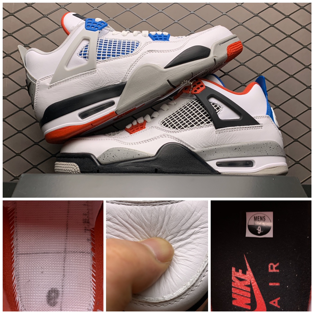 190  纯原B版本AirJordan 4 ”Black Lase ” AJ4乔4 鸳鸯 白蓝红CI1184-146