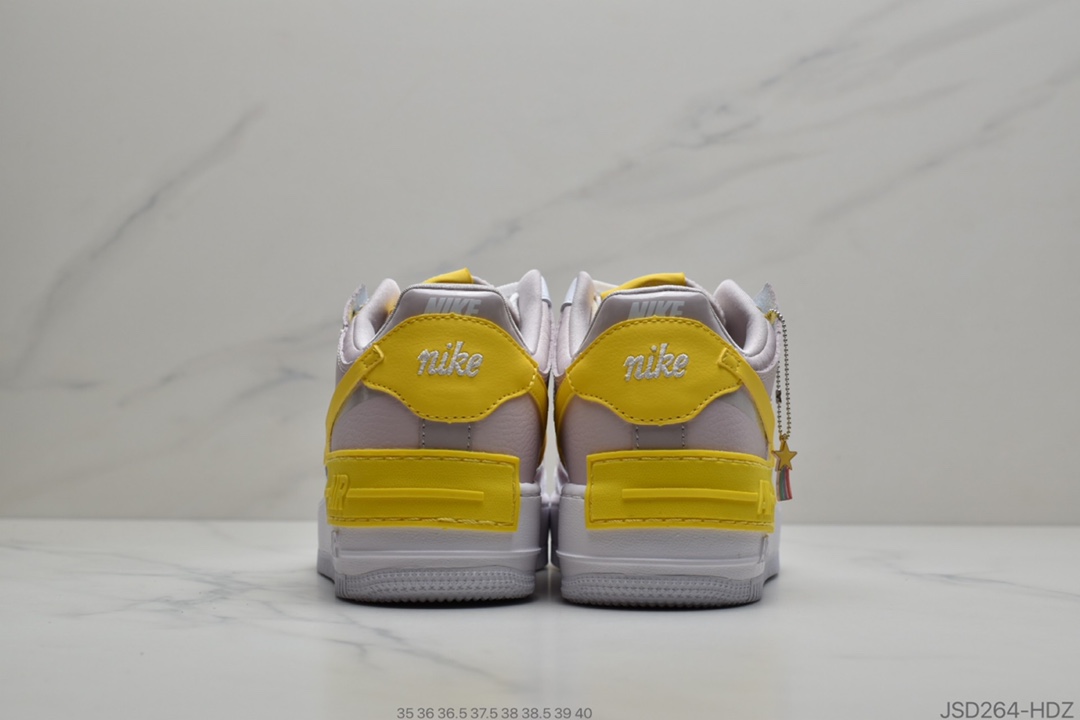 200 纯原Nike Air Force 1 Shadow 白柠檬黄 CZ1641-102