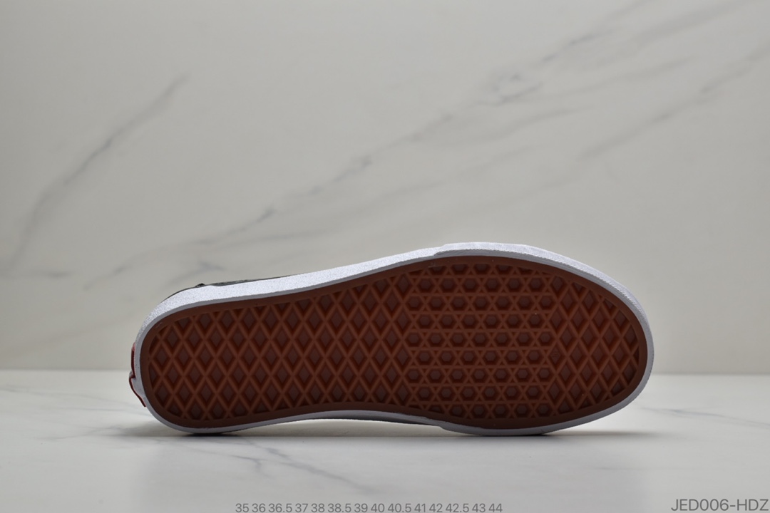 150  Dior x Vans Style 36 Decon SF 万斯 迪奥联名 鲜美系列帆布半月包头硫化板鞋“黑浅灰刺绣CD重影”