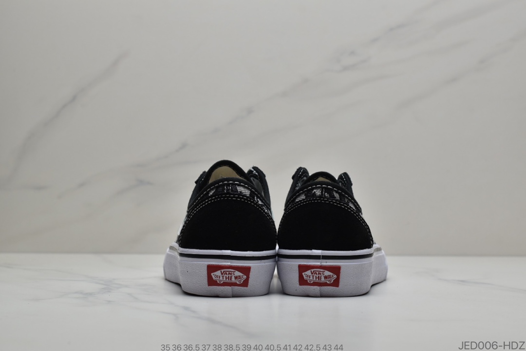 150  Dior x Vans Style 36 Decon SF 万斯 迪奥联名 鲜美系列帆布半月包头硫化板鞋“黑浅灰刺绣CD重影”