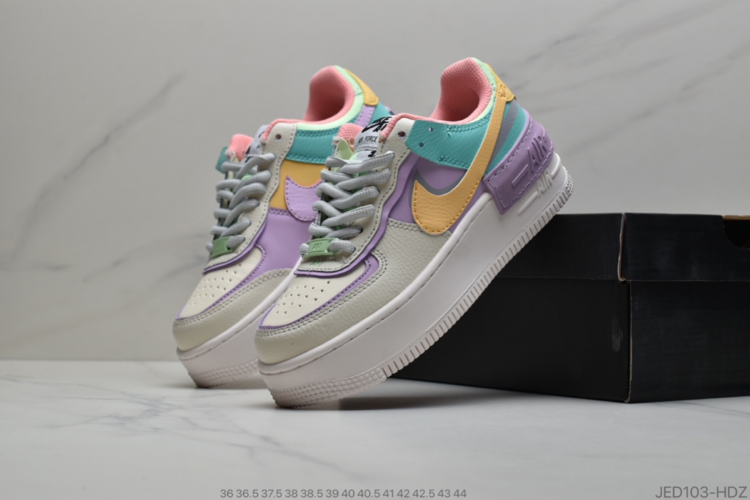 150 公司级 WMNS Air Force 1 Shadow 空军一号马卡龙轻量 百搭板鞋