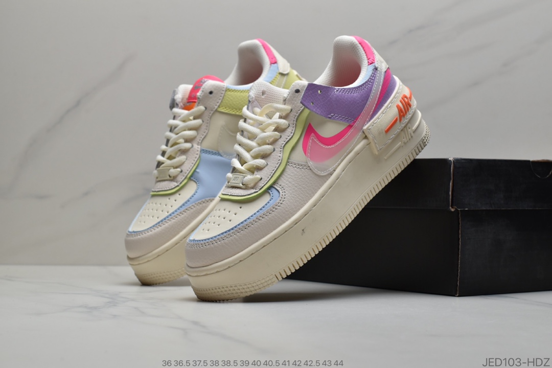 150 公司级 WMNS Air Force 1 Shadow 空军一号马卡龙轻量 百搭板鞋