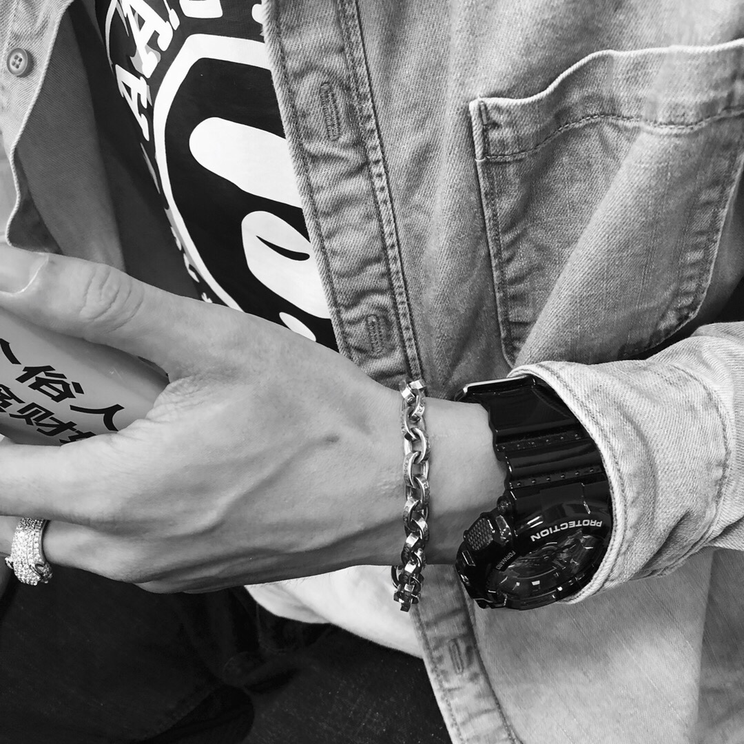 Chrome Hearts Chrome hearts克罗心粗款paperchain手链