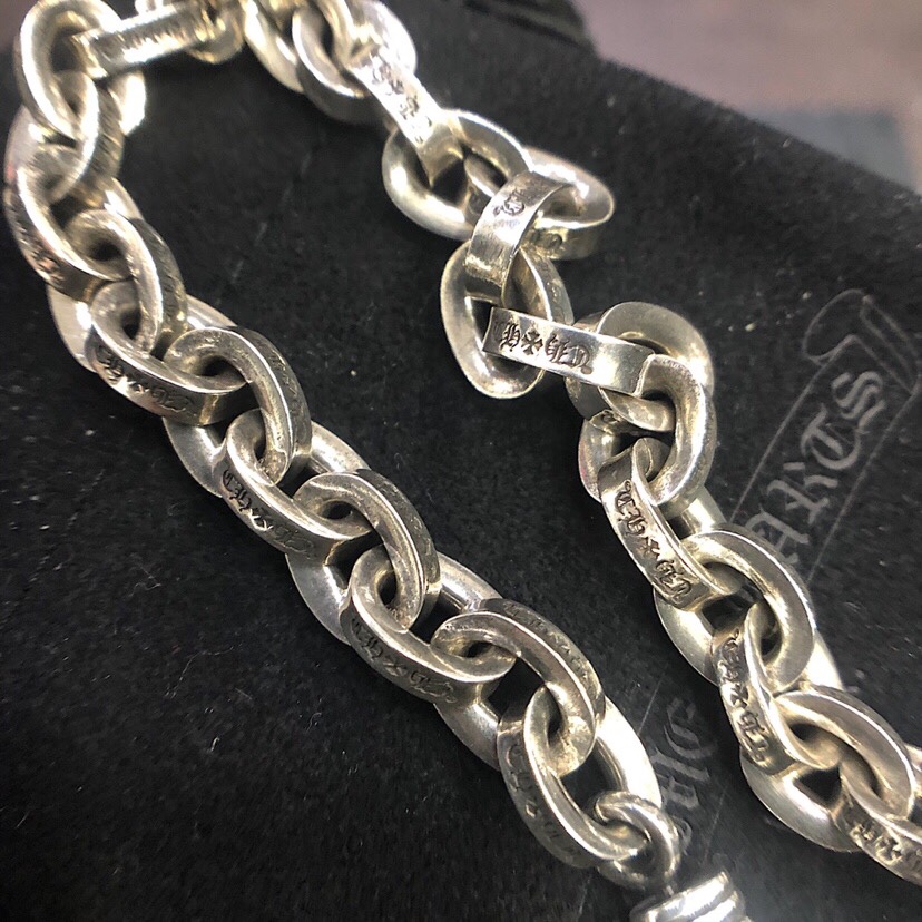 Chrome Hearts Chrome hearts克罗心粗款paperchain手链