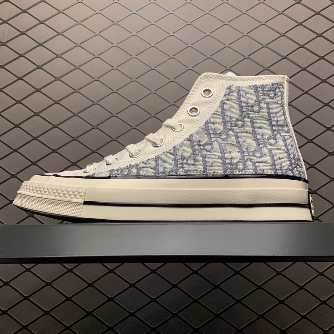 190 Dior x Converse 匡威 1970S 迪奥联名款 帆布高帮休闲板鞋
