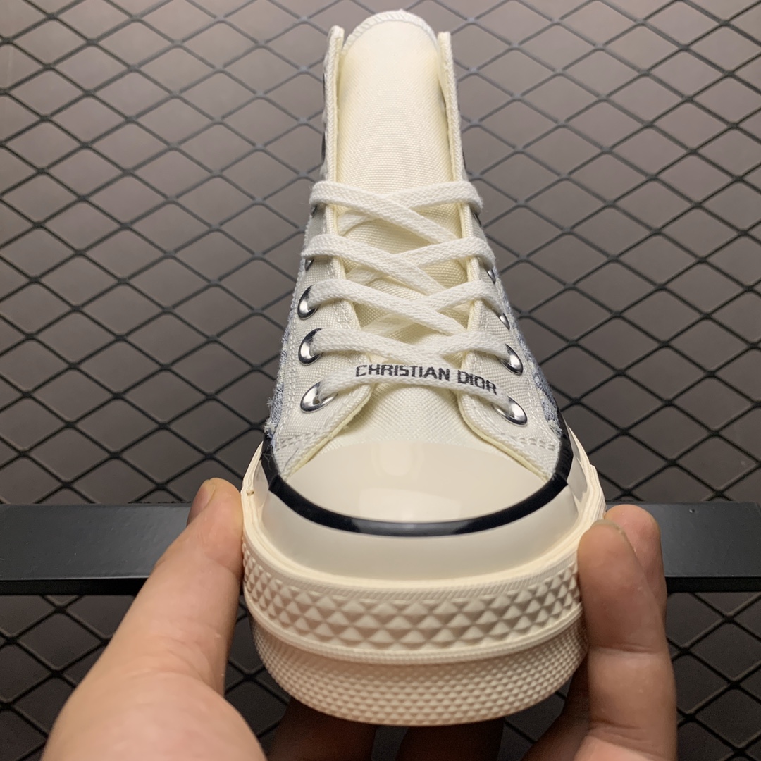 190 Dior x Converse 匡威 1970S 迪奥联名款 帆布高帮休闲板鞋