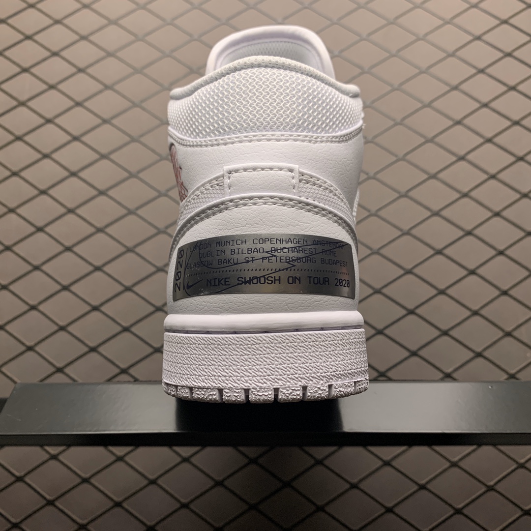 270 Air Jordan 1 Mid AJ1乔1中帮文化篮球鞋 CW7589-100