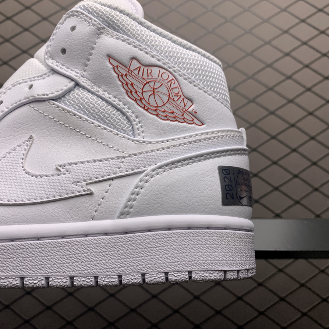 270 Air Jordan 1 Mid AJ1乔1中帮文化篮球鞋 CW7589-100
