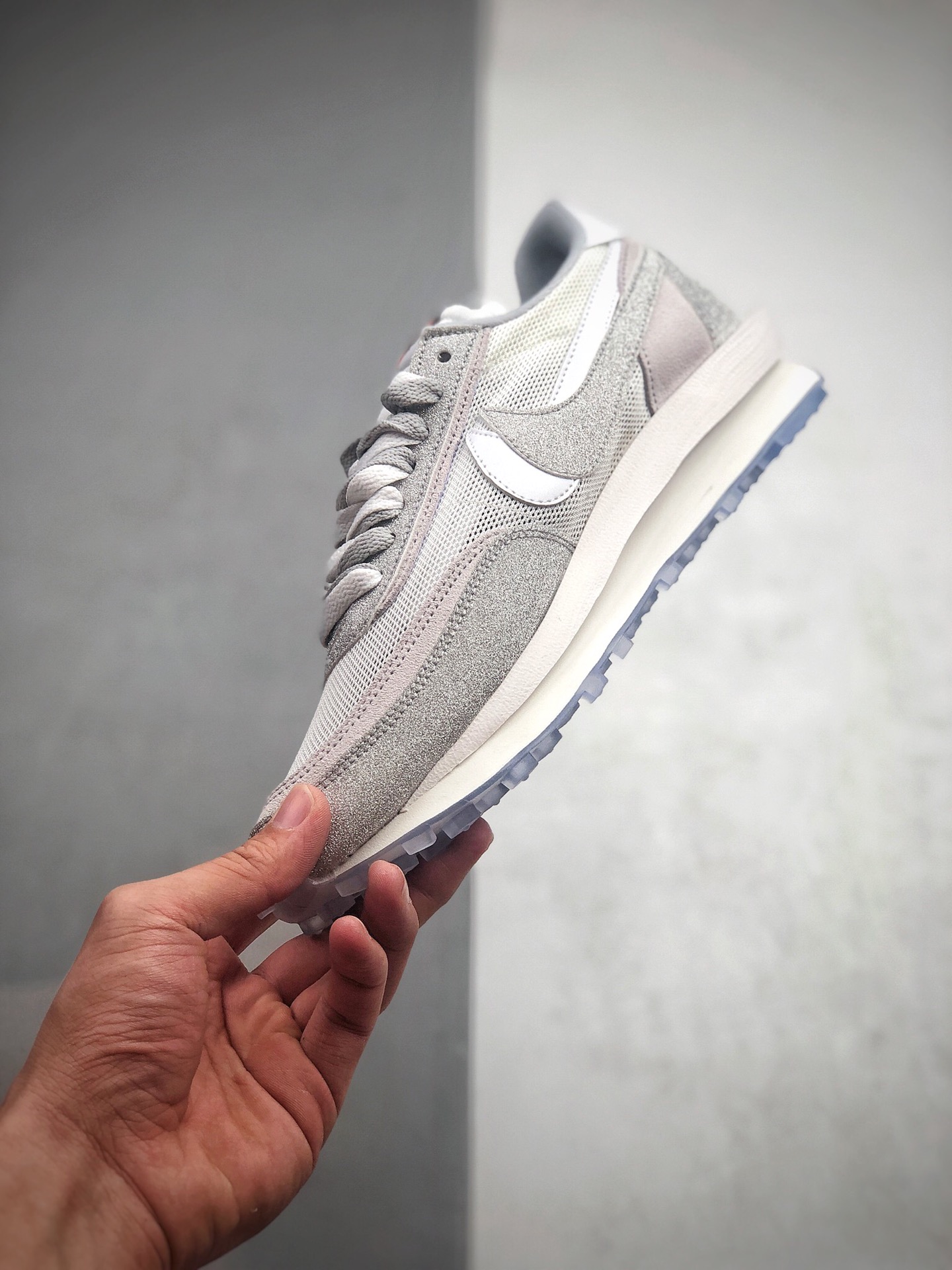 200 Sacai x Nike LVD Waffle Daybreak 联名走秀款 华夫 双勾满天星 Swoosh跑步鞋 BV5053-100