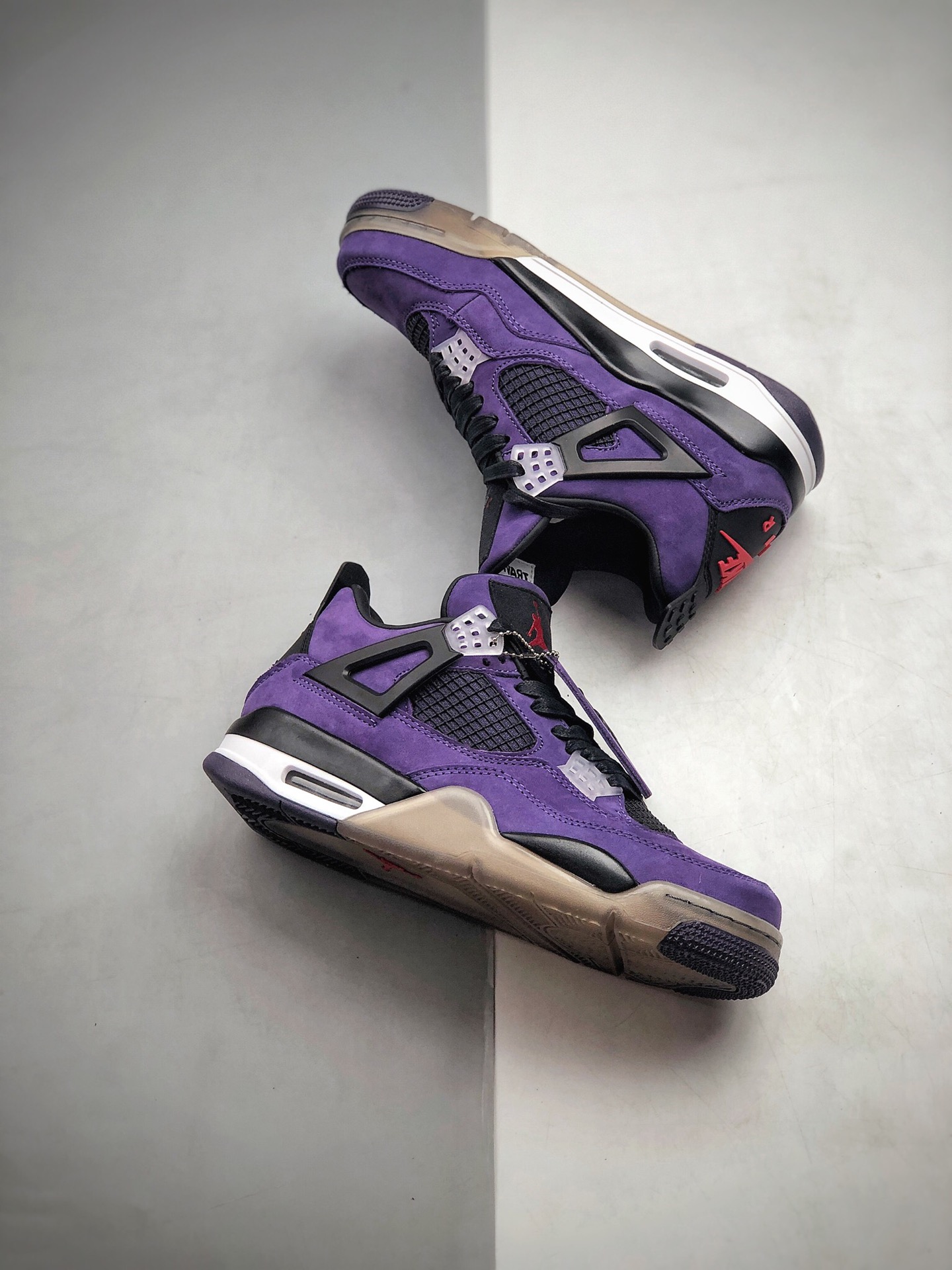 390 Travis Scott x Air Jordan 4 “PURPLE”联名紫麂皮 308497-510