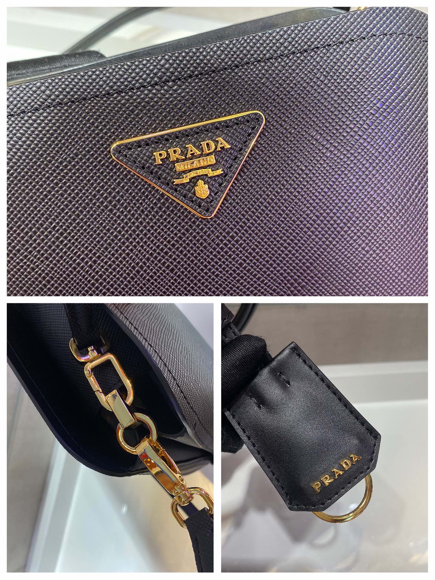 米兰国际-Prada Mini Matinee bag 1BA286黑色