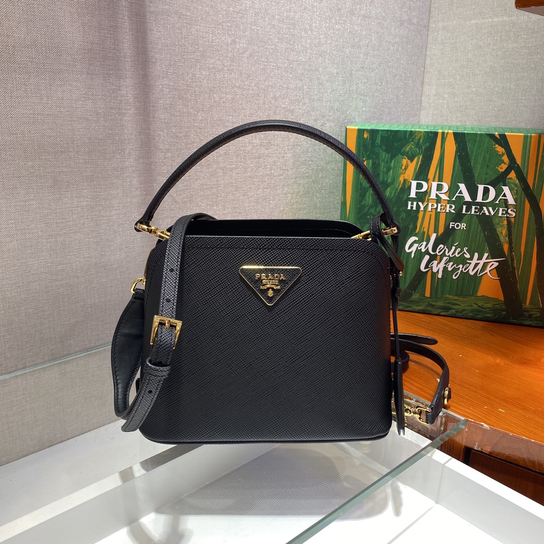米兰国际-Prada Mini Matinee bag 1BA286黑色