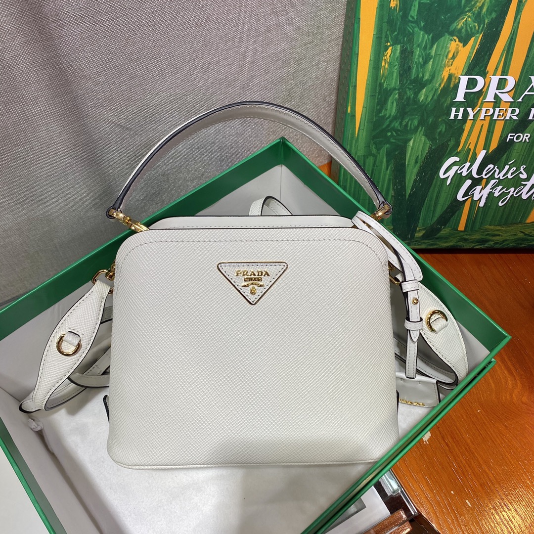 米兰国际-Prada Mini Matinee bag 1BA286白色