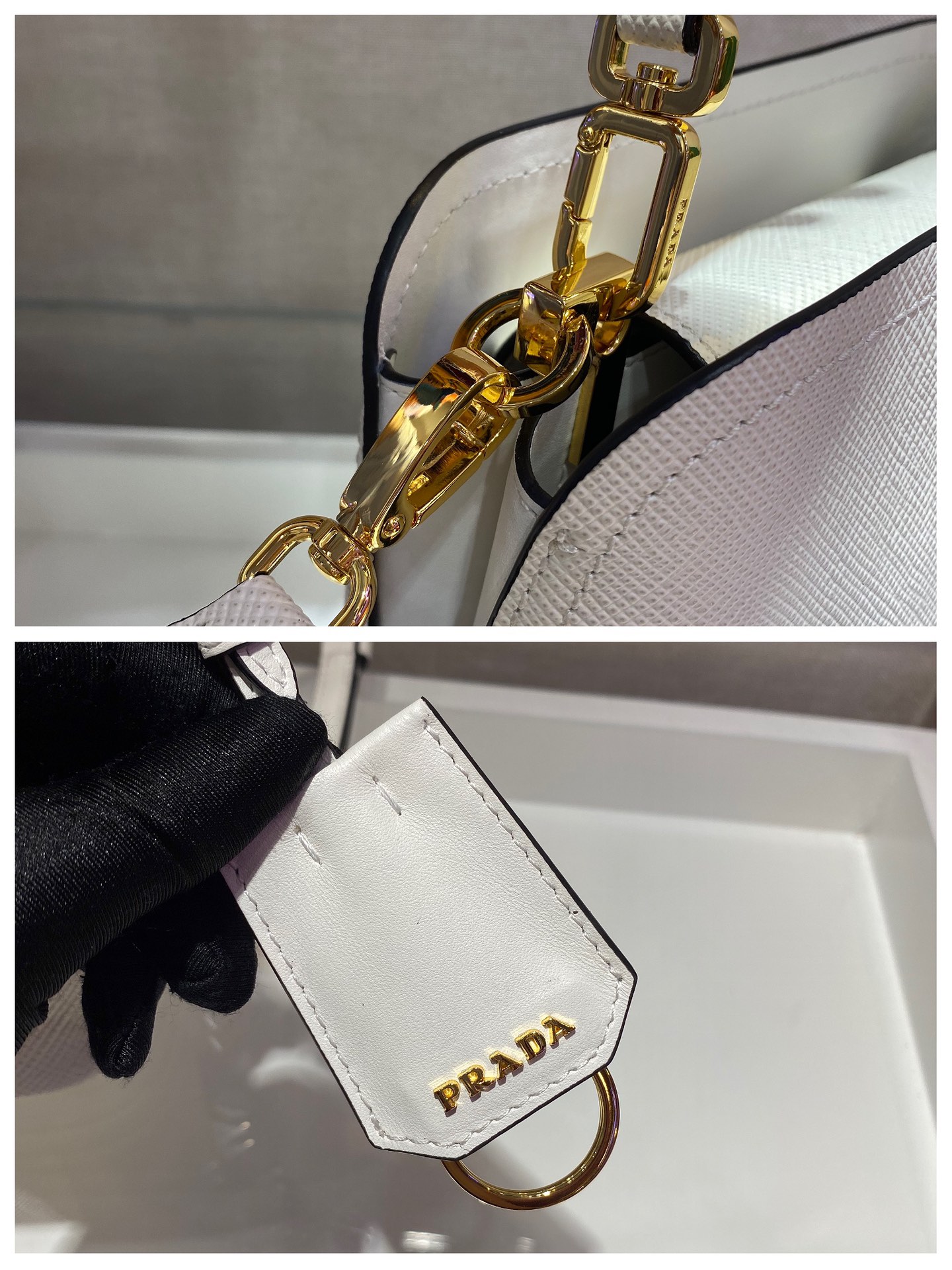 米兰国际-Prada Mini Matinee bag 1BA286白色