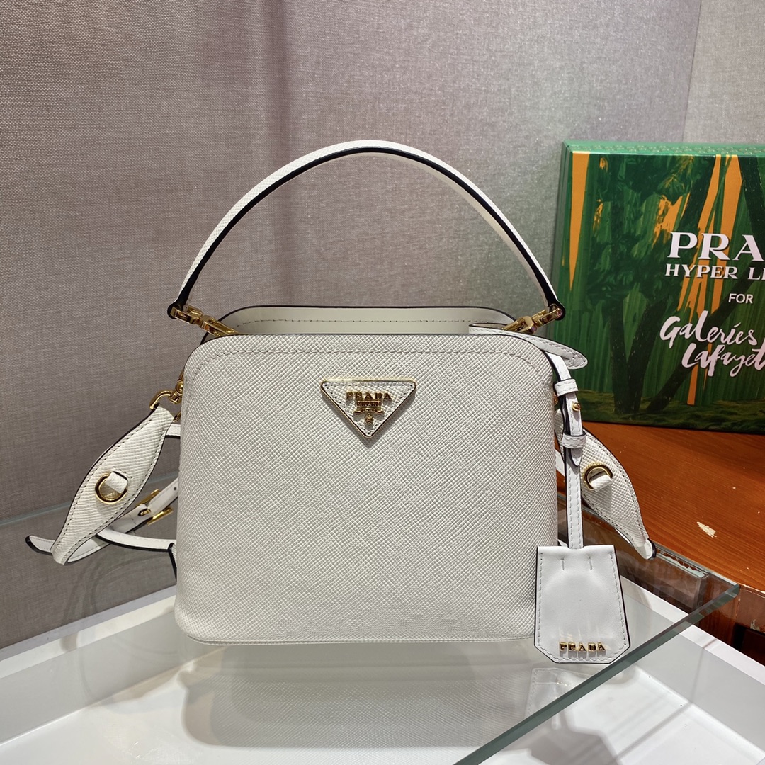 米兰国际-Prada Mini Matinee bag 1BA286白色