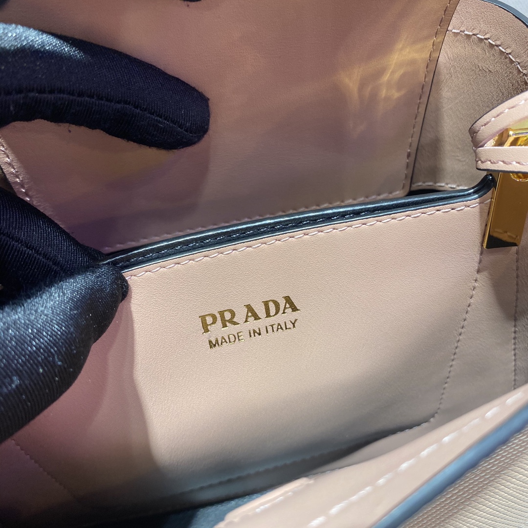 米兰国际-Prada Mini Matinee bag 1BA286杏色