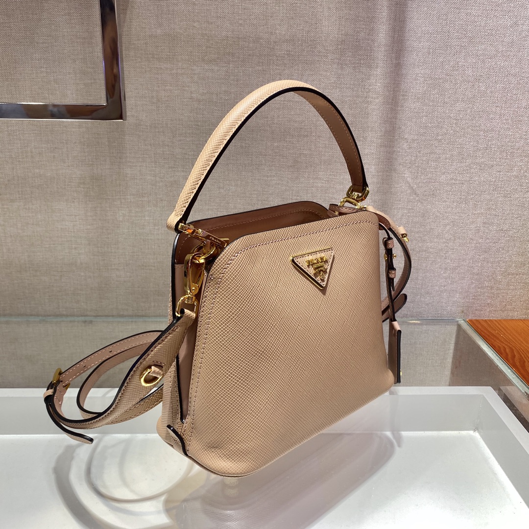 米兰国际-Prada Mini Matinee bag 1BA286杏色