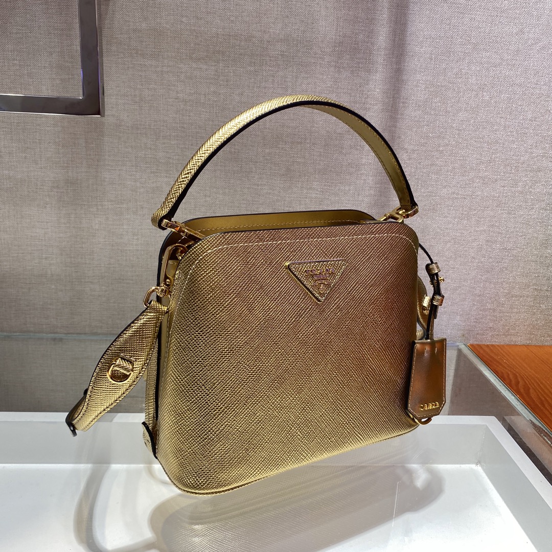 米兰国际-Prada Mini Matinee bag 1BA286金色