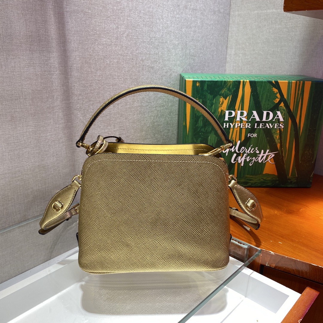 米兰国际-Prada Mini Matinee bag 1BA286金色