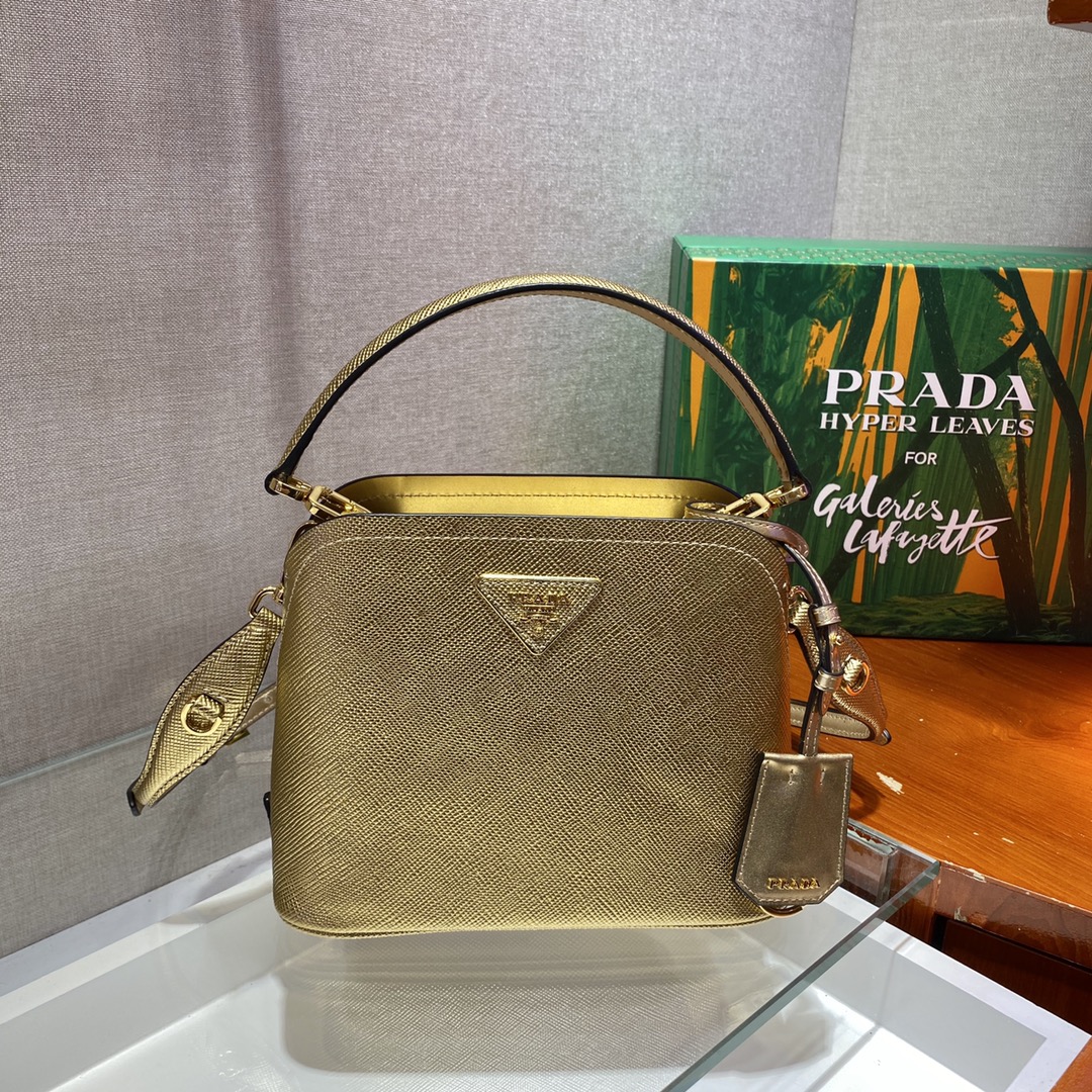 米兰国际-Prada Mini Matinee bag 1BA286金色