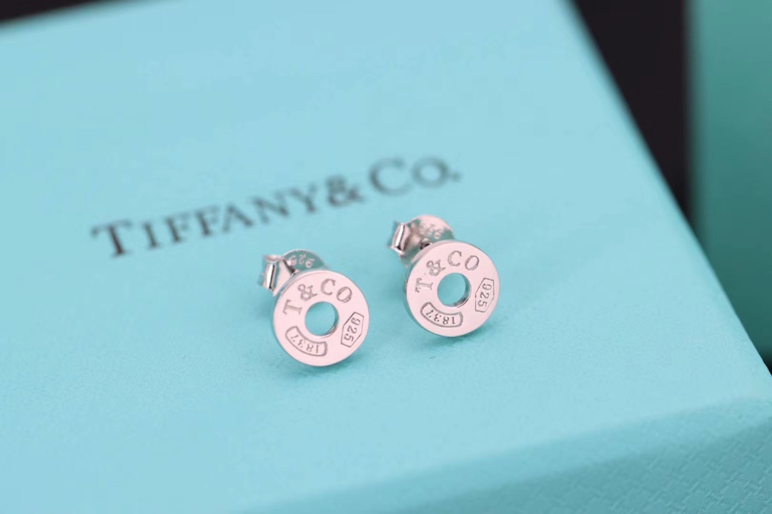 Tiffany & Co. Tiff 蒂*尼 1837圈形耳钉