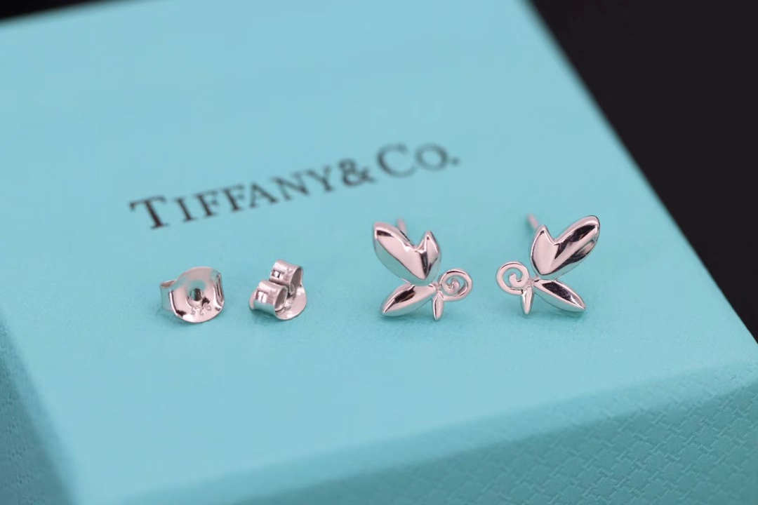 Tiffany & Co. 蒂芙尼 不规则蝴蝶耳钉 更新
