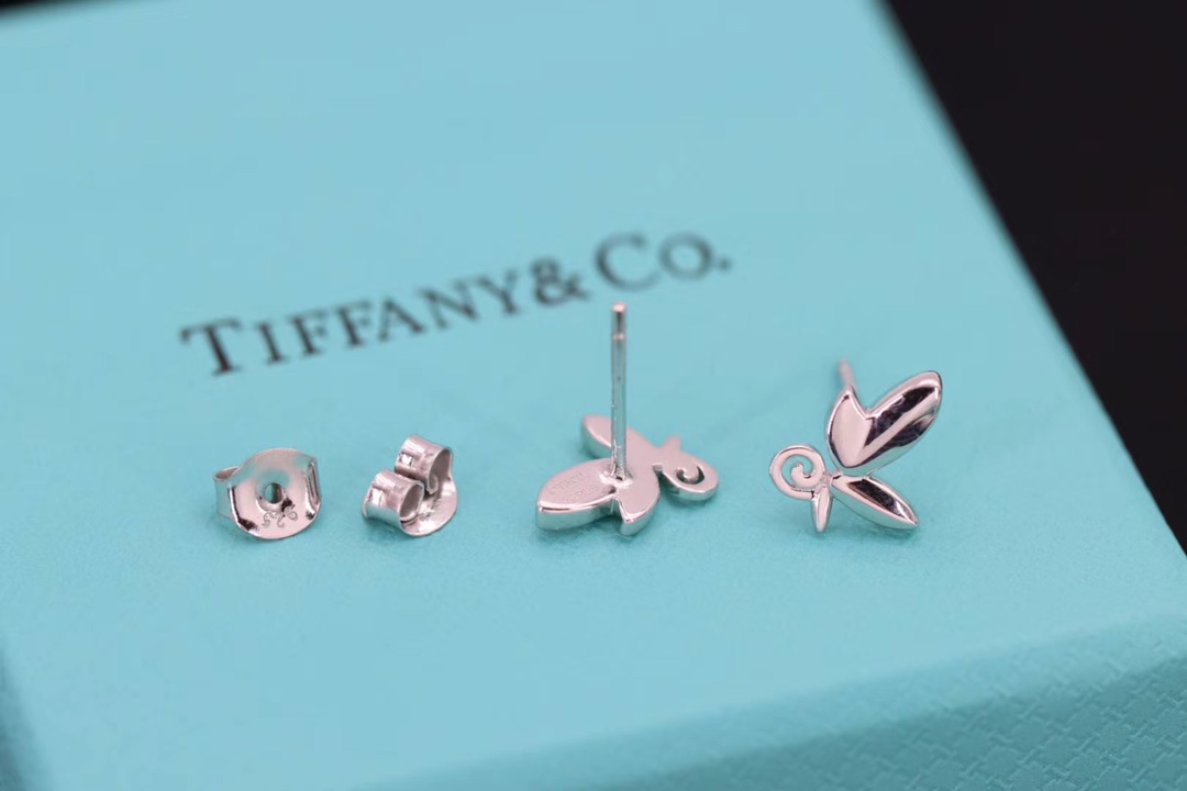 Tiffany & Co. 蒂芙尼 不规则蝴蝶耳钉 更新
