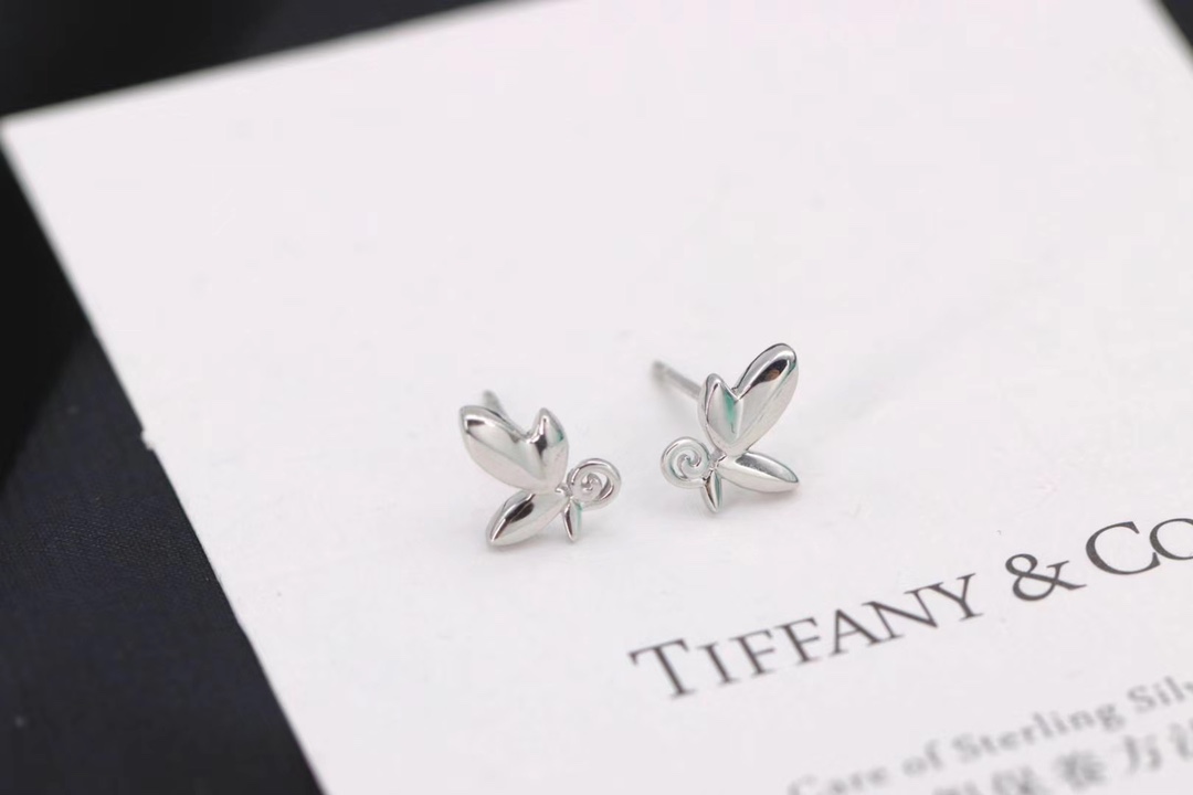 Tiffany & Co. 蒂芙尼 不规则蝴蝶耳钉 更新