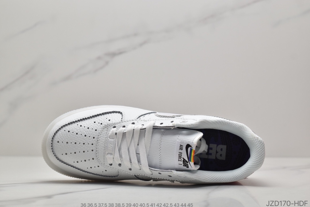140 Air Force 1 Betrue 彩虹空军一号低帮百搭休闲运动板鞋CV0258-100