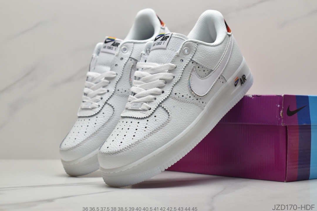 140 Air Force 1 Betrue 彩虹空军一号低帮百搭休闲运动板鞋CV0258-100