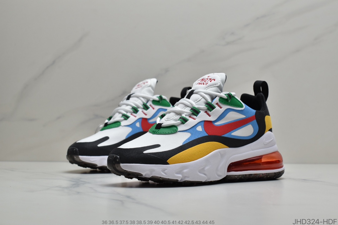 190 NIKE AIR MAX 270气垫缓震跑步运动鞋 穿上 Nike Air Max 270 React 运动鞋DA2610-161