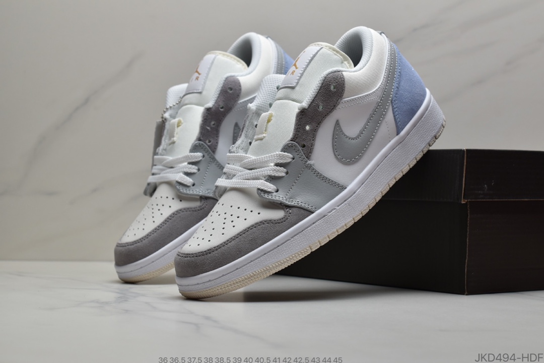 160 公司级 原盒真标Air Jordan 1 Low“Sweater”鞋款CZ6491-142