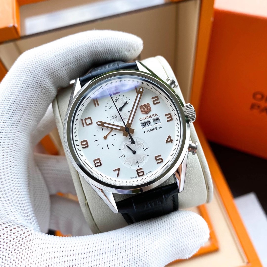 Belt 400-Steel Belt 420. Reloj TAG Heuer Carrera Serie CV2A10.BA0796, caja de acero inoxidable de 43 mm, esfe…