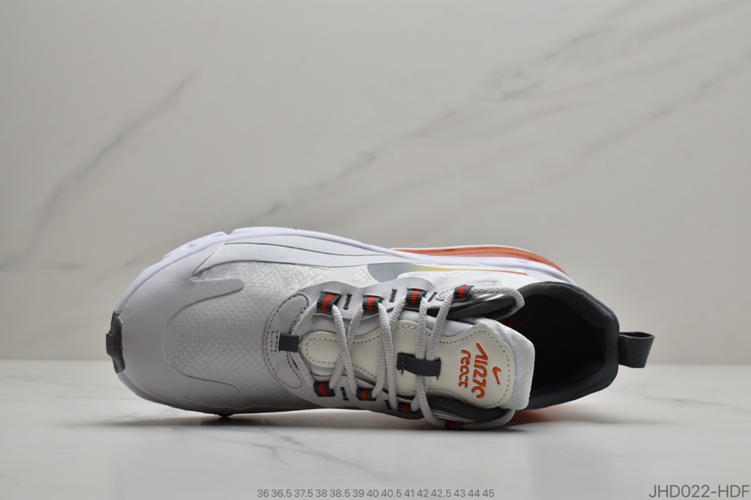 190 公司级 Nike Air Max 270 React缓震气垫运动跑鞋 CD6615-100