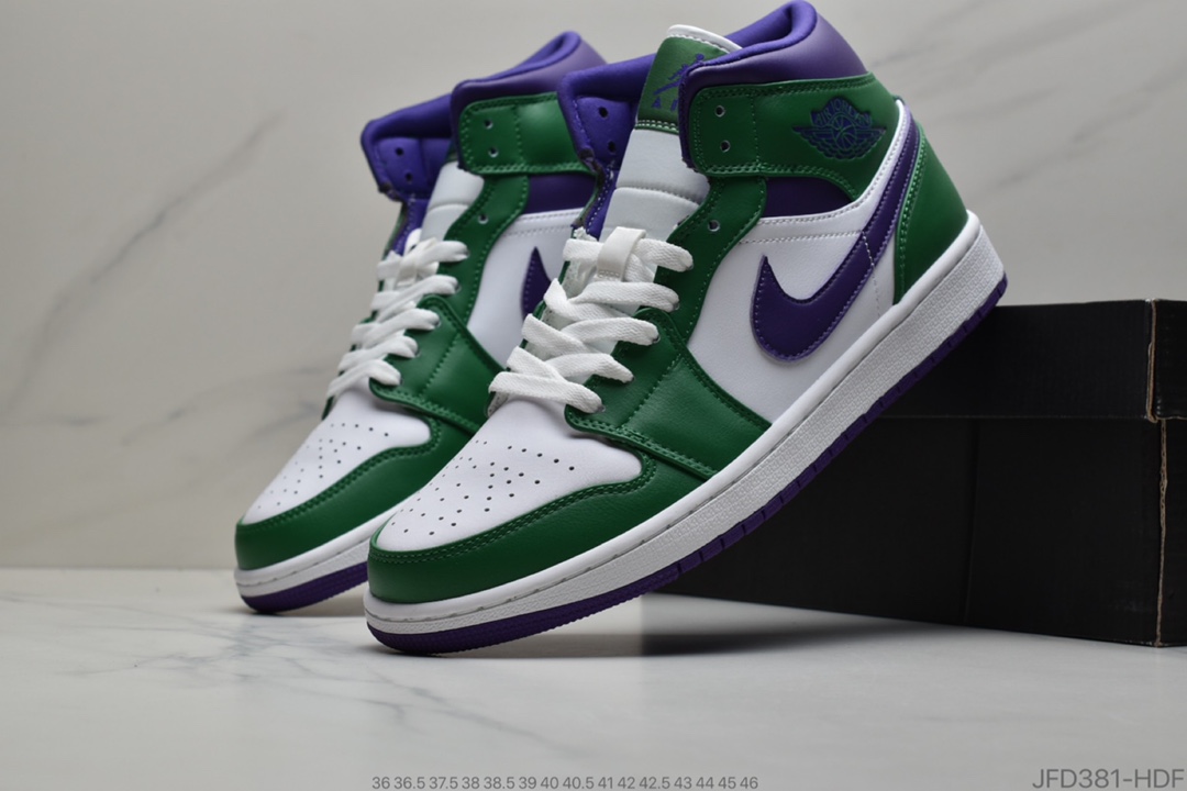 170 公司级  乔丹/Air Jordan 1 Mid “Light Smoke Grey”烟灰 554724-092