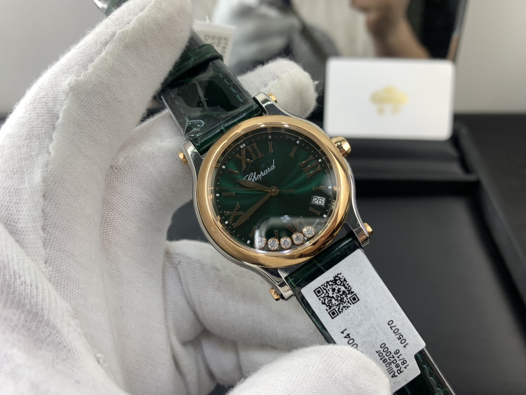 Chopard 皇家 萧邦快乐钻绿色女表HAPPY SPORT系列278582-6005