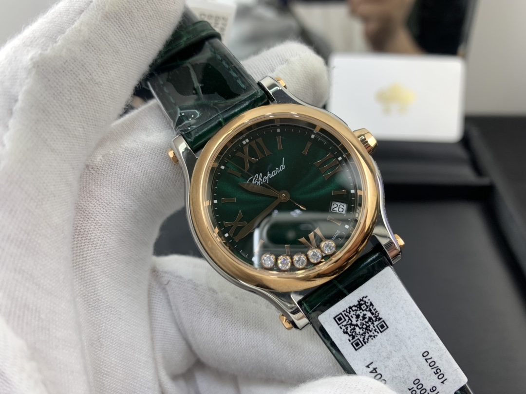 Chopard 皇家 萧邦快乐钻绿色女表HAPPY SPORT系列278582-6005