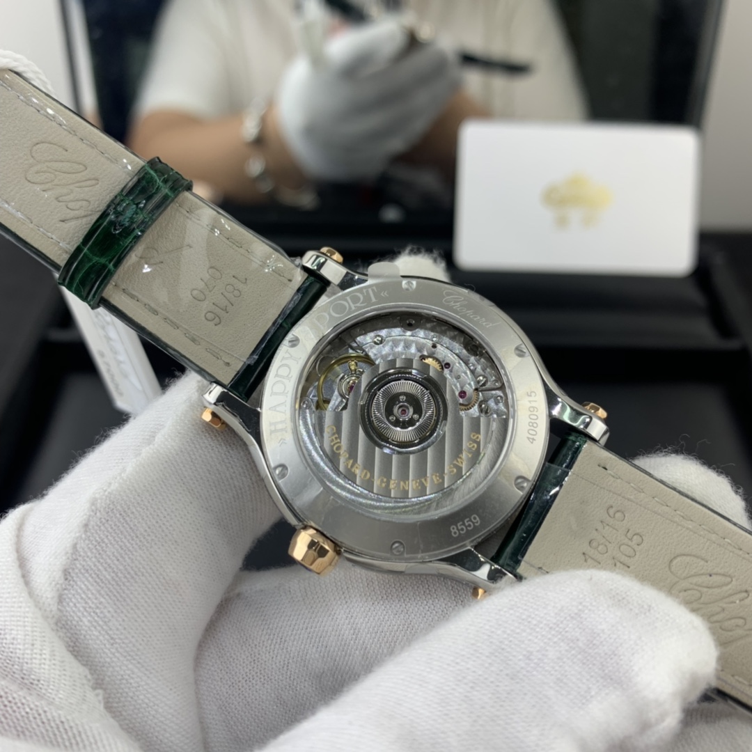 Chopard 皇家 萧邦快乐钻绿色女表HAPPY SPORT系列278582-6005