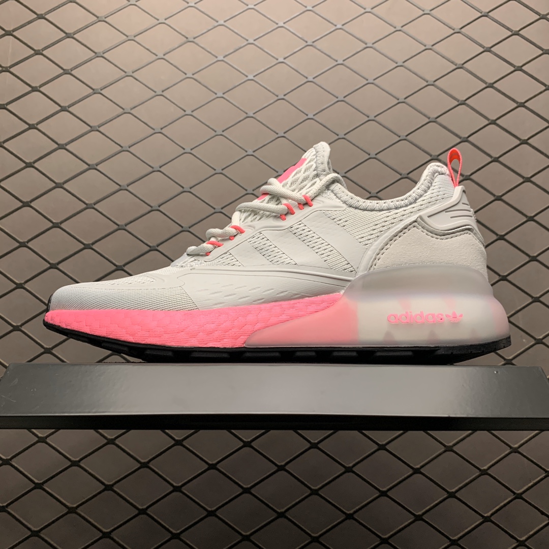 190 新版本Adidas 阿迪达斯 ZX 2K 易烊千玺代言款 爆米花中底跑鞋 FV8988