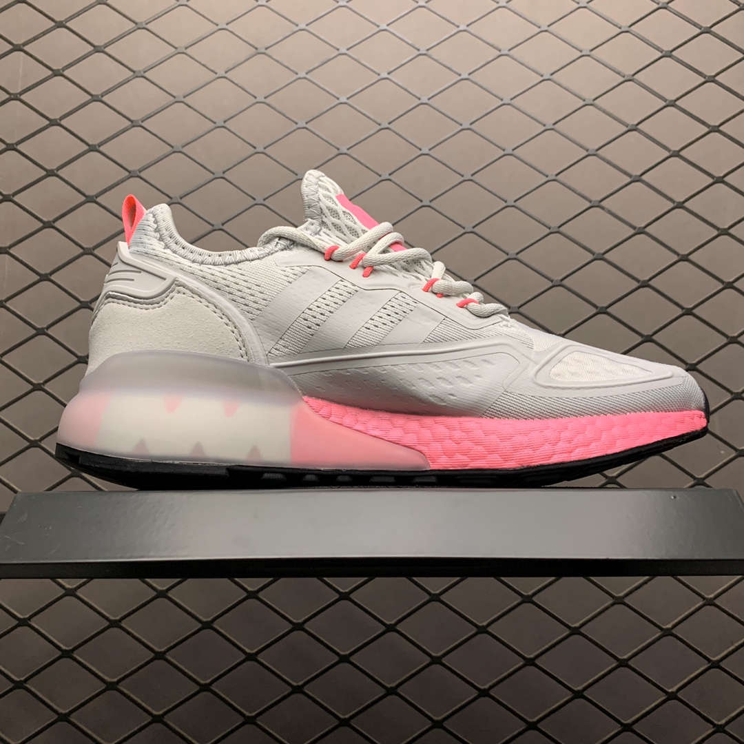 190 新版本Adidas 阿迪达斯 ZX 2K 易烊千玺代言款 爆米花中底跑鞋 FV8988
