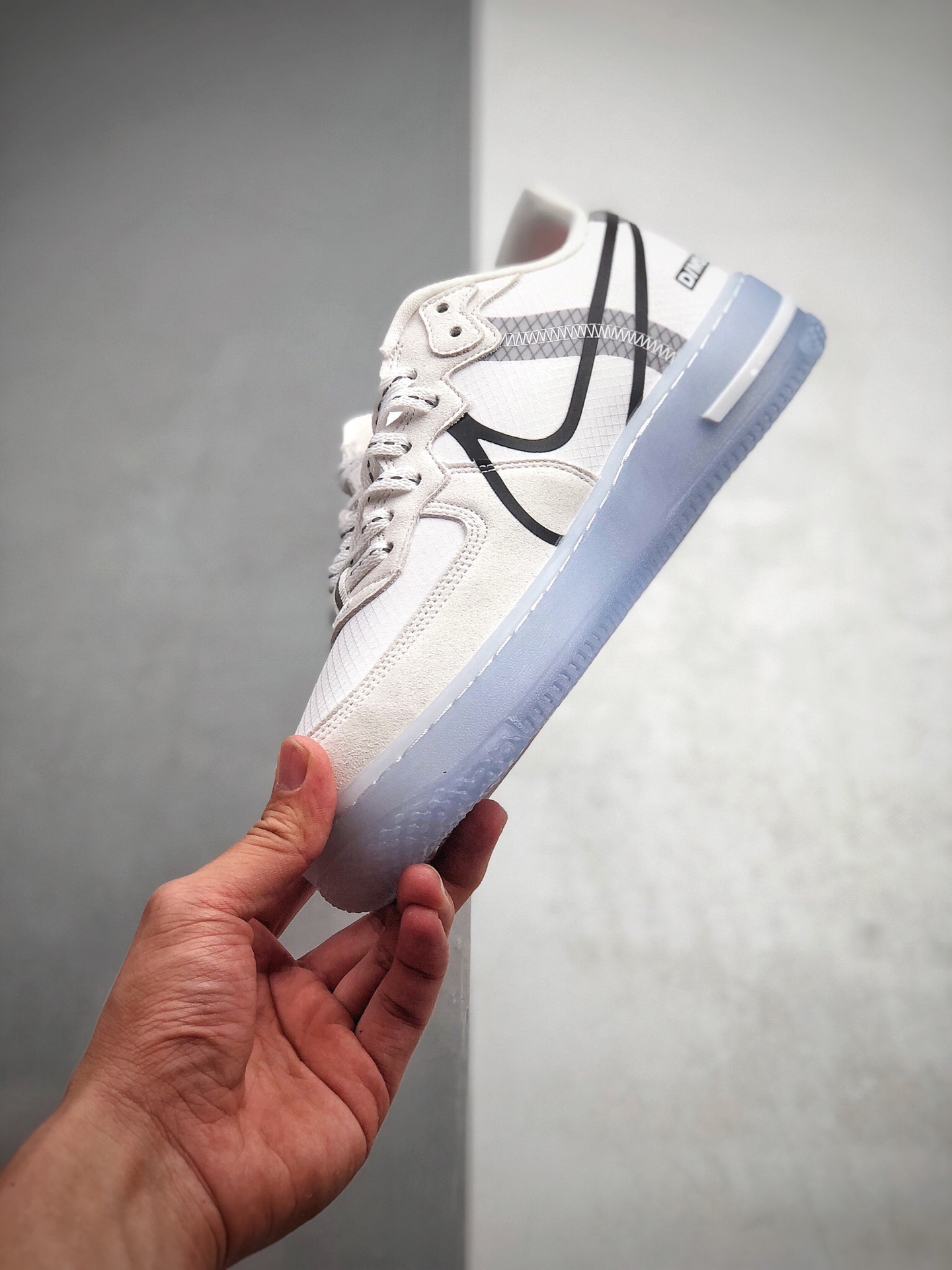 230 公司级Nike Air Force 1 React QS Light Bone 冰块解析冰蓝空军一号CQ8879-101